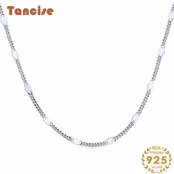 Tancision стерлингового серебра 925 пробы, полное ожерелье Love, женское корейское ожерелье на ключице, индивидуальное ожерелье с подвеской в виде милого сердца серебряный