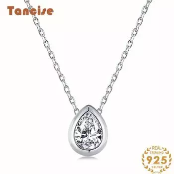 Tancision стерлингового серебра 925 пробы, полное ожерелье Love, женское корейское ожерелье на ключице, индивидуальное ожерелье с подвеской в виде милого сердца серебряный