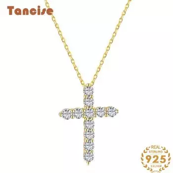 Tancision стерлингового серебра 925 пробы, полное ожерелье Love, женское корейское ожерелье на ключице, индивидуальное ожерелье с подвеской в виде милого сердца серебряный