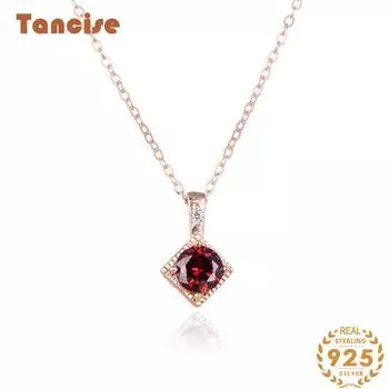 Танциз 925 Серебряное женское ожерелье с подвеской в подарок на вечеринку