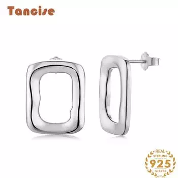 Танциз Ins стерлингового серебра 925 пробы циркон серьги серьги-капли для женщин подарки на свадьбу серебряный