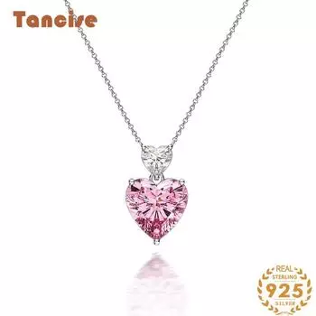 Танциз, простой, милый, сладкий, кулон в виде персикового сердца, женское ожерелье, цепочка на ключицы, супер вспышка, подарок на день рождения 40 + 3 розовый