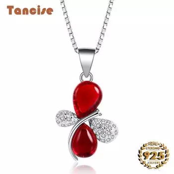 Танциз Роскошное серебряное ожерелье с подвеской для женщин, свадебный подарок, ювелирные изделия