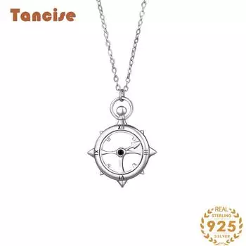 Танциз S925 стерлингового серебра Роскошное индивидуальное ожерелье с подвеской женское классическое ожерелье прилива серебряный