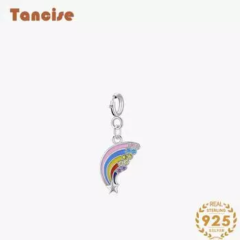 Танциз Стерлингового Серебра 925 Классическая Мода Личность Женщин Кулон Циркон Модный Подарок разноцветный