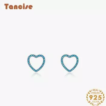 Танциз стерлингового серебра 925 пробы бирюзовые серьги серьги-капли для женщин подарки на свадьбу
