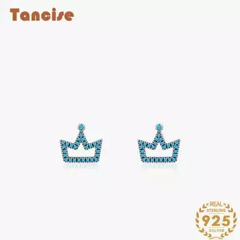 Танциз стерлингового серебра 925 пробы бирюзовые серьги серьги-капли для женщин подарки на свадьбу