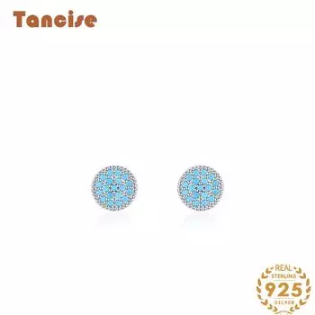 Танциз стерлингового серебра 925 пробы бирюзовые серьги серьги-капли для женщин подарки на свадьбу серебряный