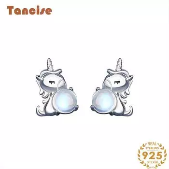 Танциз стерлингового серебра 925 пробы циркон серьги серьги-капли для женщин подарки на свадьбу серебряный