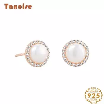 Танциз стерлингового серебра 925 пробы циркон серьги серьги-капли для женщин подарки на свадьбу серебряный