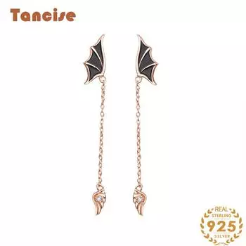 Танциз стерлингового серебра 925 пробы циркон серьги серьги-капли для женщин подарки на свадьбу серебряный