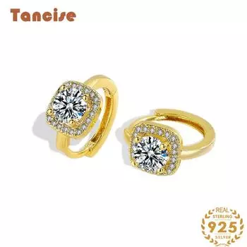 Танциз стерлингового серебра 925 пробы циркон серьги серьги-капли для женщин подарки на свадьбу серебряный