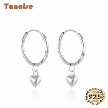 Танциз стерлингового серебра 925 пробы циркон серьги серьги-капли для женщин подарки на свадьбу