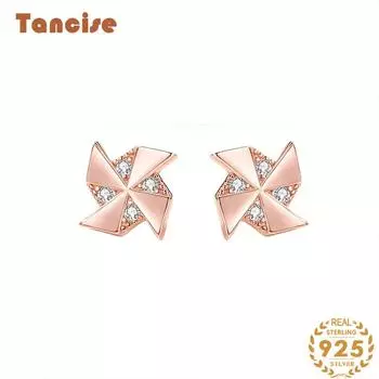 Танциз стерлингового серебра 925 пробы циркон серьги серьги-капли для женщин подарки на свадьбу серебряный