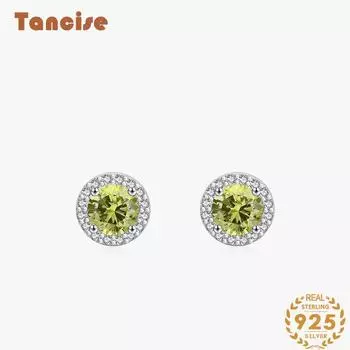 Танциз стерлингового серебра 925 пробы циркон серьги серьги-капли для женщин подарки на свадьбу серебряный