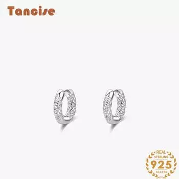 Танциз стерлингового серебра 925 пробы циркон серьги серьги-капли для женщин подарки на свадьбу серебряный