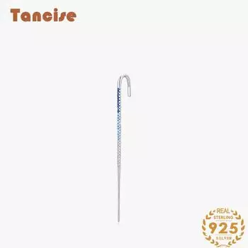 Танциз стерлингового серебра 925 пробы циркон серьги серьги-капли для женщин подарки на свадьбу серебряный