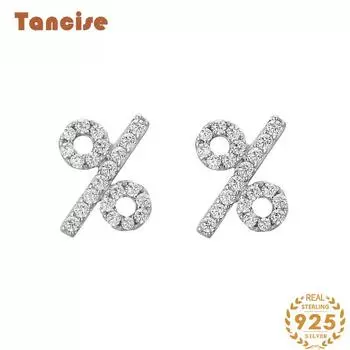 Танциз стерлингового серебра 925 пробы циркон серьги серьги-капли для женщин подарки на свадьбу серебряный