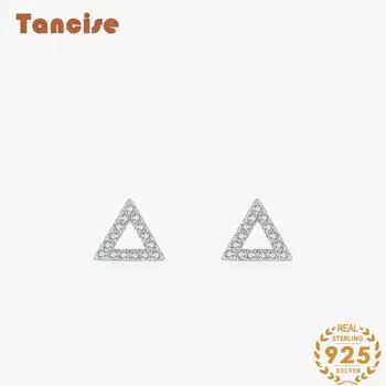 Танциз стерлингового серебра 925 пробы циркон серьги серьги-капли для женщин подарки на свадьбу серебряный