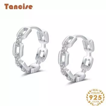 Танциз стерлингового серебра 925 пробы циркон серьги серьги-капли для женщин подарки на свадьбу серебряный