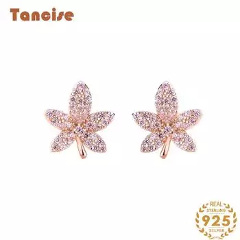 Танциз стерлингового серебра 925 пробы циркон серьги серьги-капли для женщин подарки на свадьбу серебряный