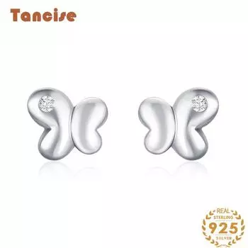 Танциз стерлингового серебра 925 пробы циркон серьги серьги-капли для женщин подарки на свадьбу серебряный
