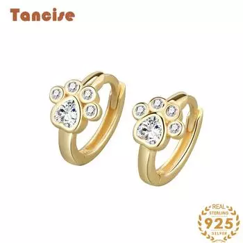 Танциз стерлингового серебра 925 пробы циркон серьги серьги-капли для женщин подарки на свадьбу серебряный