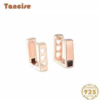 Танциз стерлингового серебра 925 пробы циркон серьги серьги-капли для женщин подарки на свадьбу серебряный