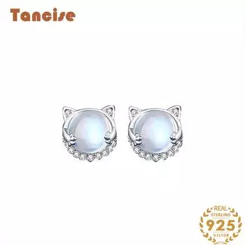 Танциз стерлингового серебра 925 пробы циркон серьги серьги-капли для женщин подарки на свадьбу серебряный