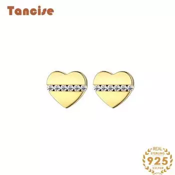 Танциз стерлингового серебра 925 пробы циркон серьги серьги-капли для женщин подарки на свадьбу серебряный