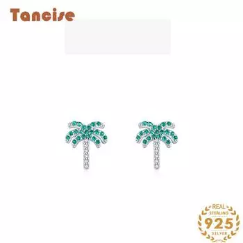 Танциз стерлингового серебра 925 пробы циркон серьги серьги-капли для женщин подарки на свадьбу серебряный