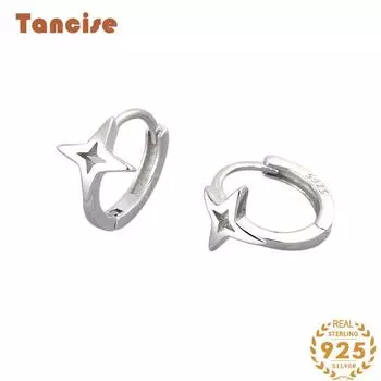 Танциз стерлингового серебра 925 пробы циркон серьги серьги-капли для женщин подарки на свадьбу серебряный