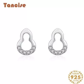 Танциз стерлингового серебра 925 пробы циркон серьги серьги-капли для женщин подарки на свадьбу серебряный