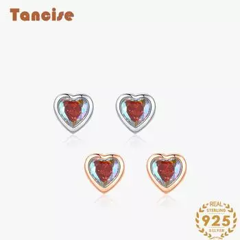 Танциз стерлингового серебра 925 пробы циркон серьги серьги-капли для женщин подарки на свадьбу серебряный