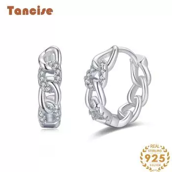 Танциз стерлингового серебра 925 пробы циркон серьги серьги-капли для женщин подарки на свадьбу серебряный