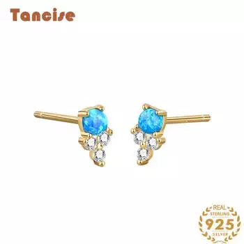 Танциз стерлингового серебра 925 пробы циркон серьги серьги-капли для женщин подарки на свадьбу серебряный