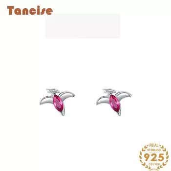 Танциз стерлингового серебра 925 пробы циркон серьги серьги-капли для женщин подарки на свадьбу золотой