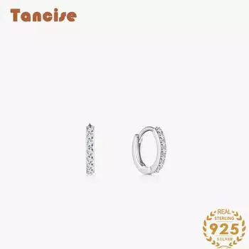 Танциз стерлингового серебра 925 пробы циркон серьги серьги-капли для женщин подарки на свадьбу серебряный