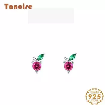 Танциз стерлингового серебра 925 пробы циркон серьги серьги-капли для женщин подарки на свадьбу золотой