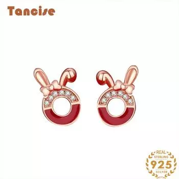 Танциз стерлингового серебра 925 пробы циркон серьги серьги-капли для женщин подарки на свадьбу