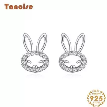 Танциз стерлингового серебра 925 пробы циркон серьги серьги-капли для женщин подарки на свадьбу серебряный