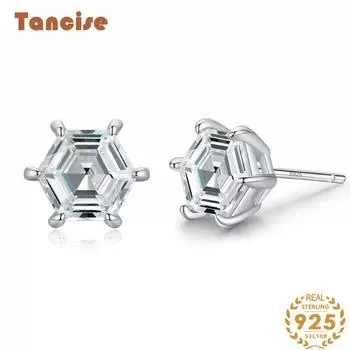 Танциз стерлингового серебра 925 пробы циркон серьги серьги-капли для женщин подарки на свадьбу серебряный