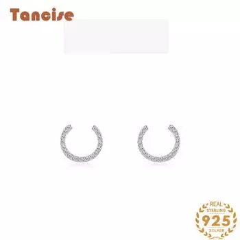 Танциз стерлингового серебра 925 пробы циркон серьги серьги-капли для женщин подарки на свадьбу серебряный