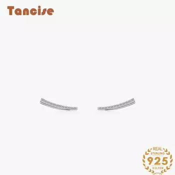 Танциз стерлингового серебра 925 пробы циркон серьги серьги-капли для женщин подарки на свадьбу серебряный