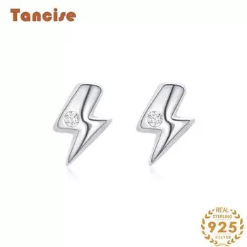 Танциз стерлингового серебра 925 пробы циркон серьги серьги-капли для женщин подарки на свадьбу серебряный