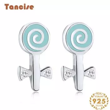 Танциз стерлингового серебра 925 пробы циркон серьги серьги-капли для женщин подарки на свадьбу серебряный