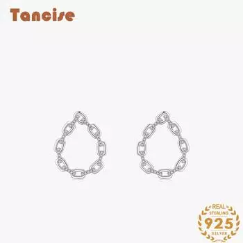 Танциз стерлингового серебра 925 пробы циркон серьги серьги-капли для женщин подарки на свадьбу серебряный