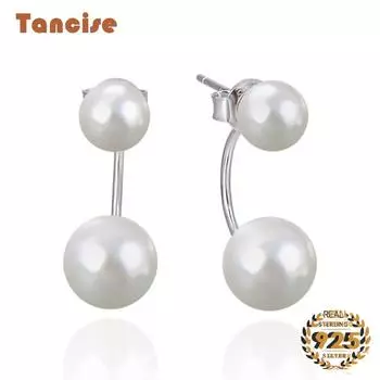 Танциз стерлингового серебра 925 пробы циркон серьги серьги-капли для женщин подарки на свадьбу