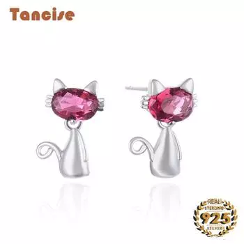 Танциз стерлингового серебра 925 пробы циркон серьги серьги-капли для женщин подарки на свадьбу