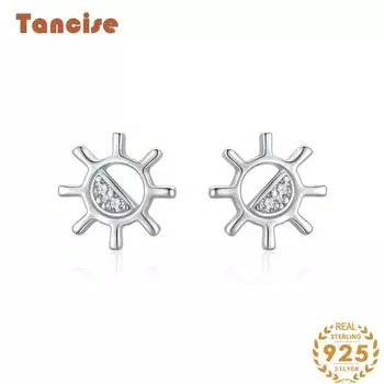 Танциз стерлингового серебра 925 пробы циркон серьги серьги-капли для женщин подарки на свадьбу серебряный